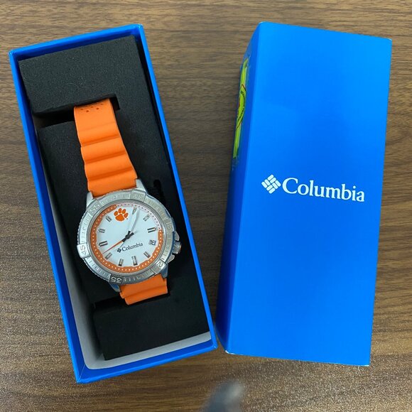 Clemson University Peak Patrol Game Day Mens Silicone Strap Watch New Gift Box - Picture 1 of 10
